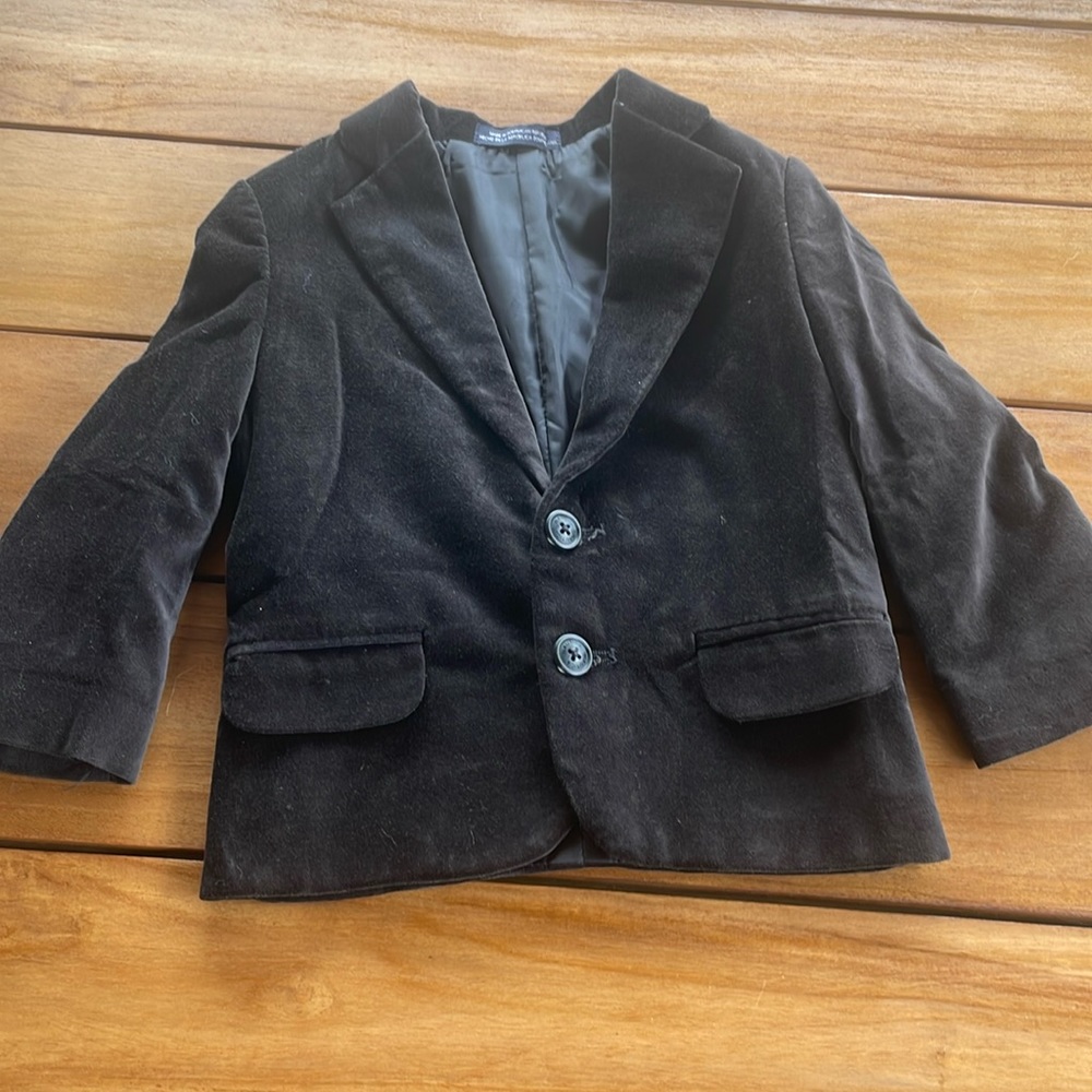 Náutica Black Velvet Jacket Kids